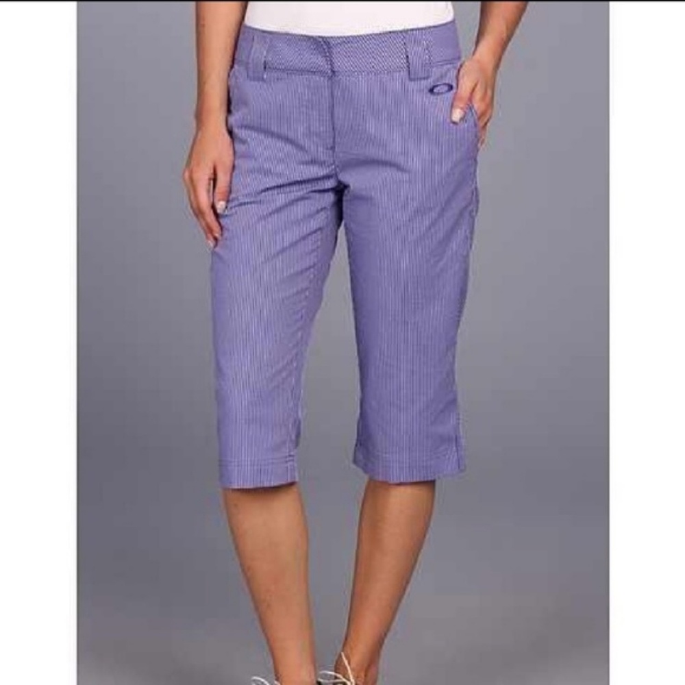 OAKLEY Women's Troon Sheersucker Golf Capri 521465